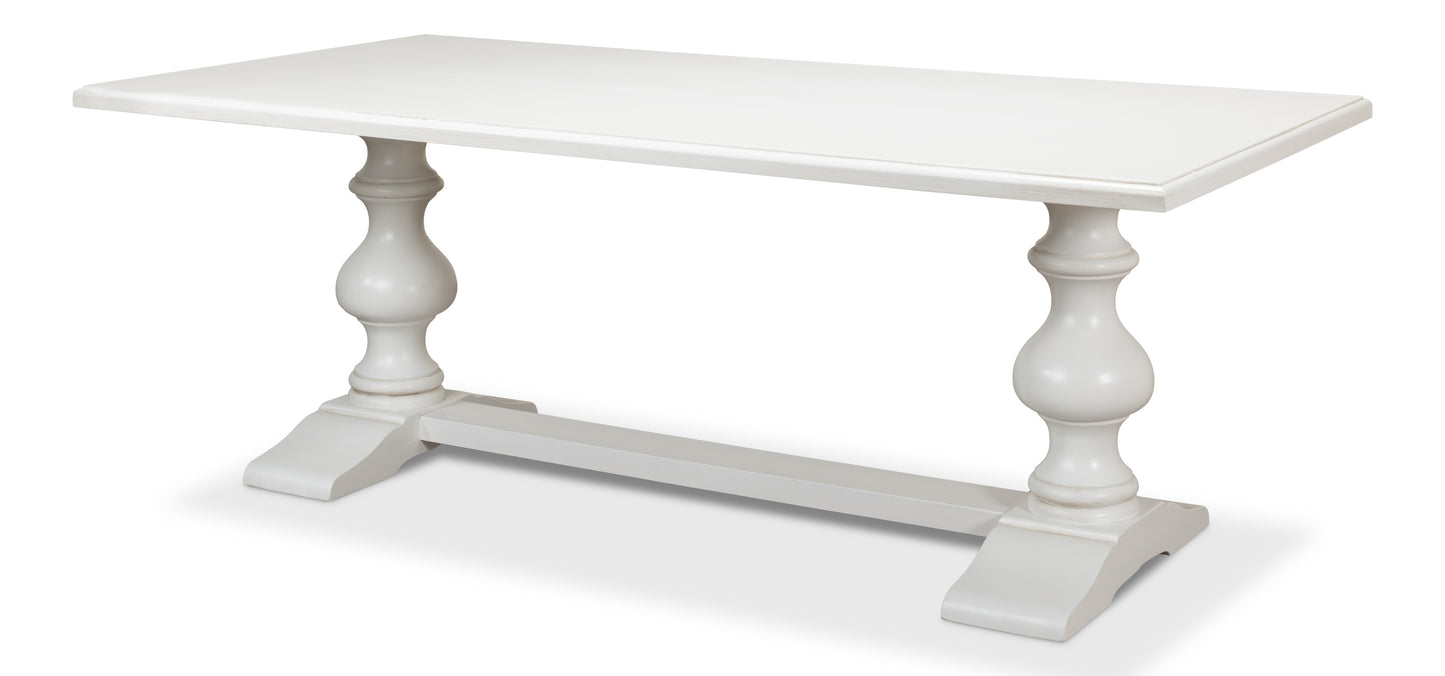 Lionisio Trestle Table, Cortina White