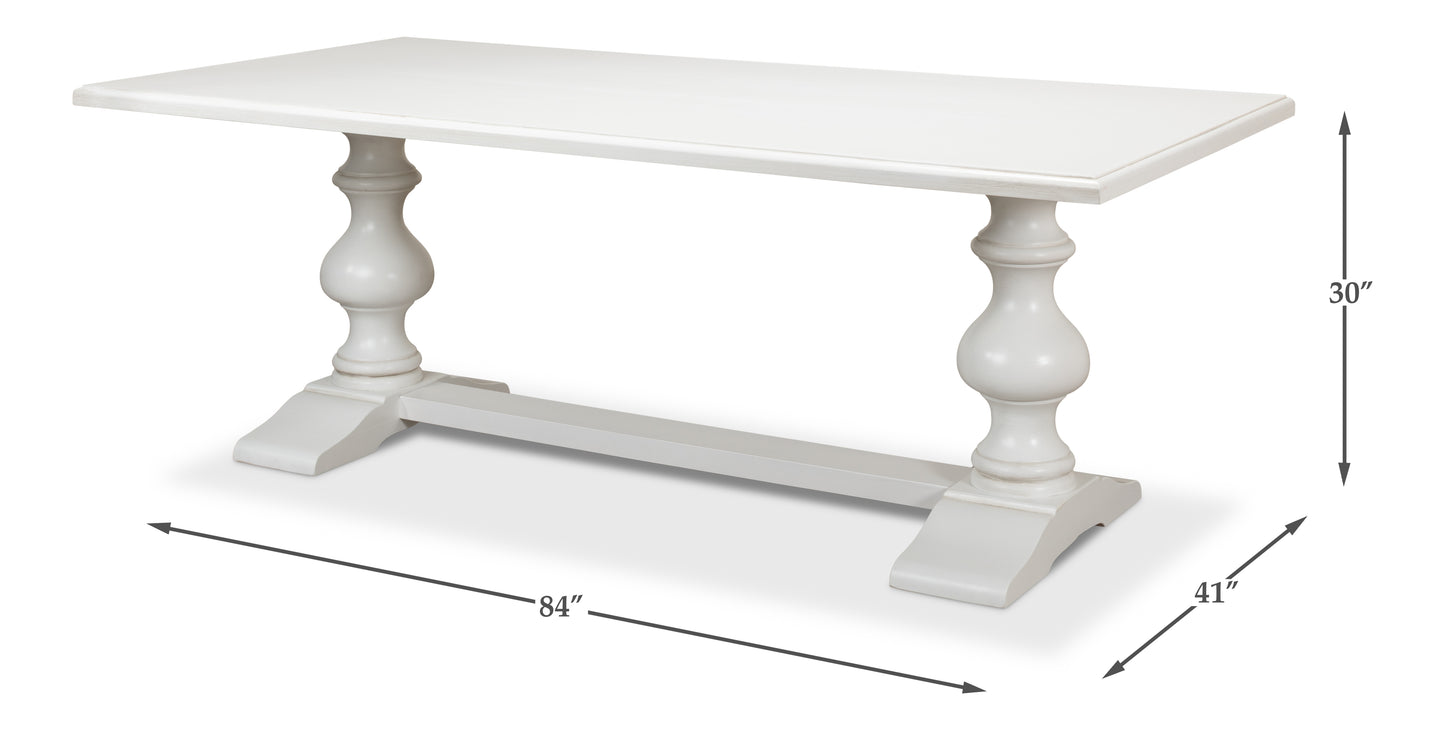 Lionisio Trestle Table, Cortina White