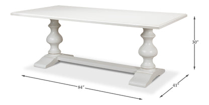 Lionisio Trestle Table, Cortina White