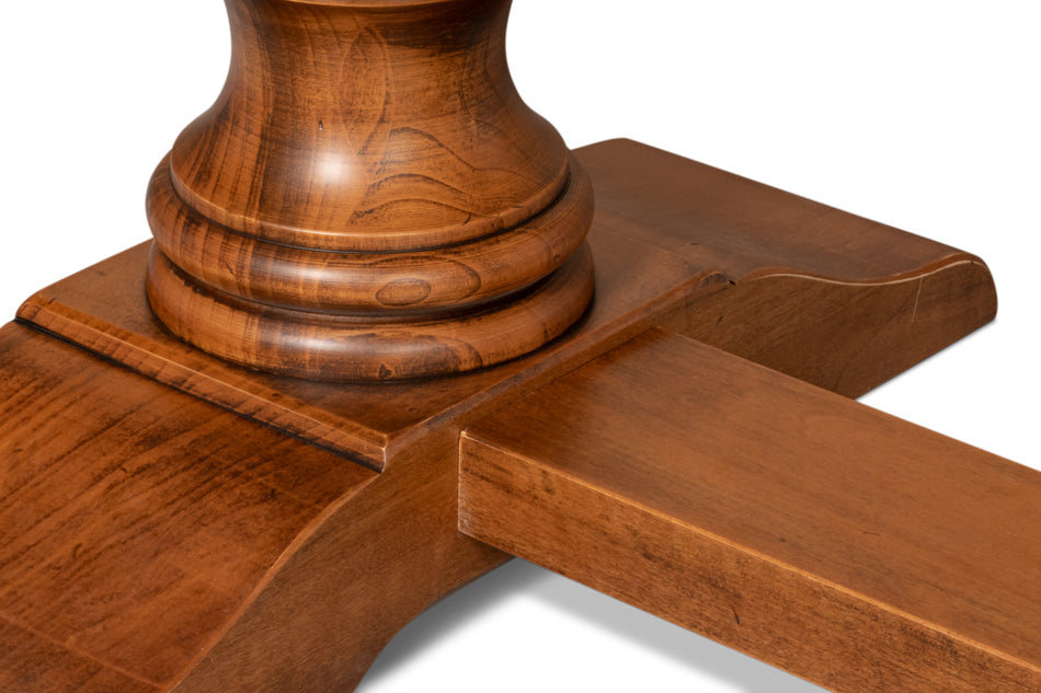 Lionisio Trestle Table, Noce Antica