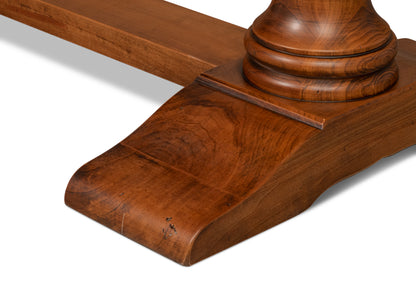 Lionisio Trestle Table, Noce Antica