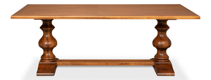 Lionisio Trestle Table, Noce Antica