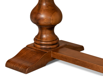 Lionisio Trestle Table, Noce Antica