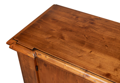 Crested Wall Cabinet, Noce Anticato