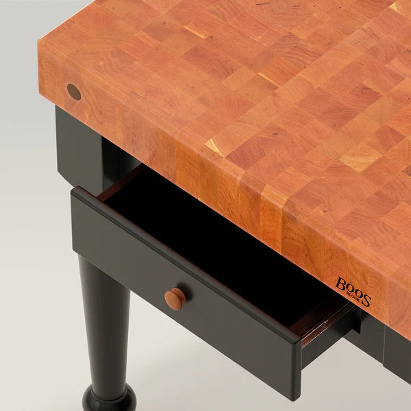 John Boos & Co. Le Rustica American Cherry End Grain Kitchen Island Table