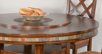 Sunny Designs 60"R Table with Lazy Susan - Santa Fe