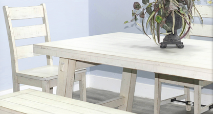 Sunny Designs White Sand Dining Table with Turnbuckle