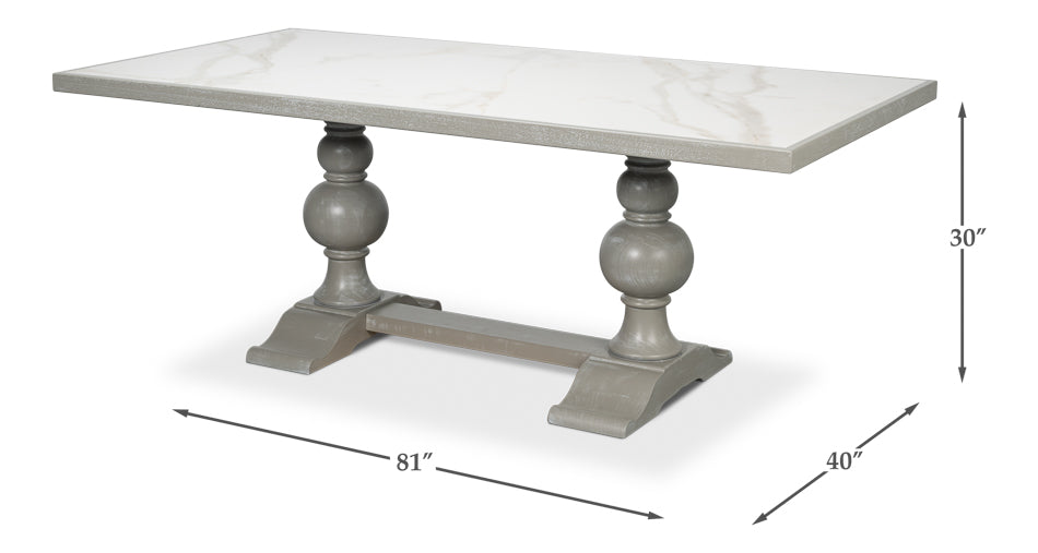 Small 81" Dining Table, Carmine Legno