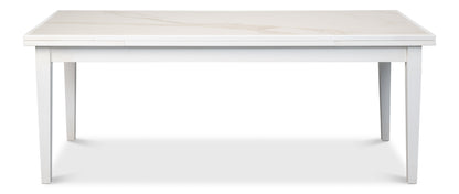 Rectangular Extension Dining Table, White