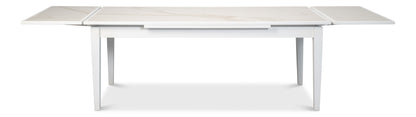 Rectangular Extension Dining Table, White