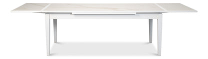 Rectangular Extension Dining Table, White