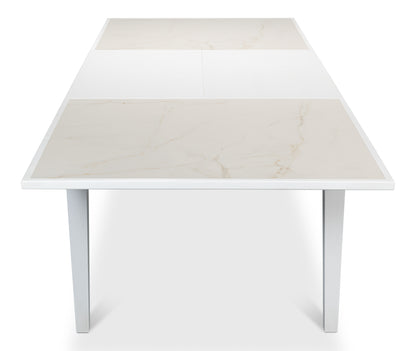 Elton Butterfly Dining Table, White