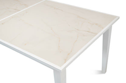 Elton Butterfly Dining Table, White