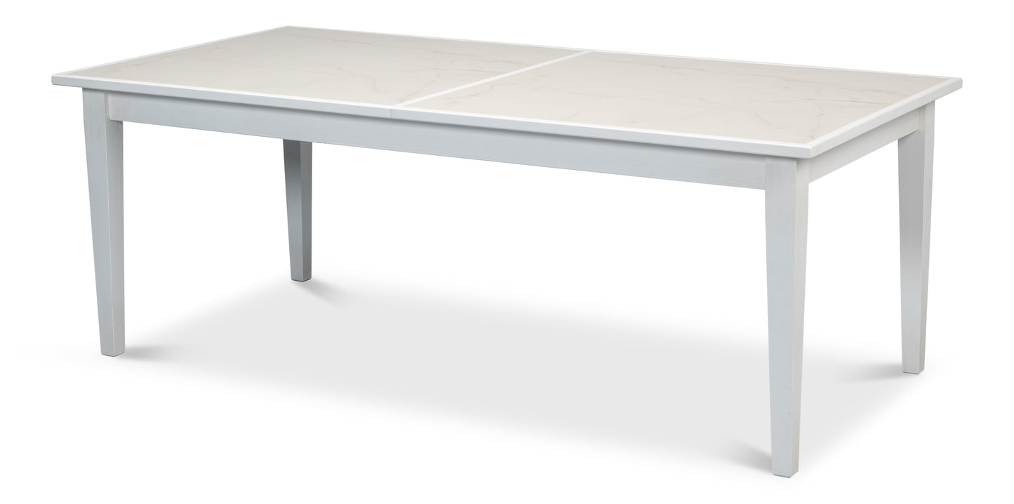 Elton Butterfly Dining Table, White