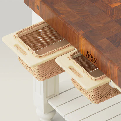 John Boos & Co. American Black Walnut End Grain Gathering Block, Kitchen Island