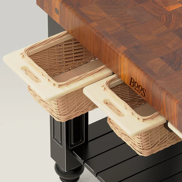 John Boos & Co. American Black Walnut End Grain Gathering Block, Kitchen Island