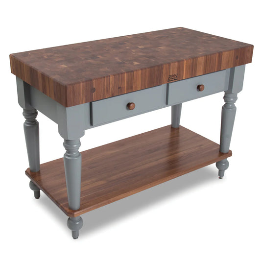 John Boos & Co. Walnut Rustica Kitchen Island