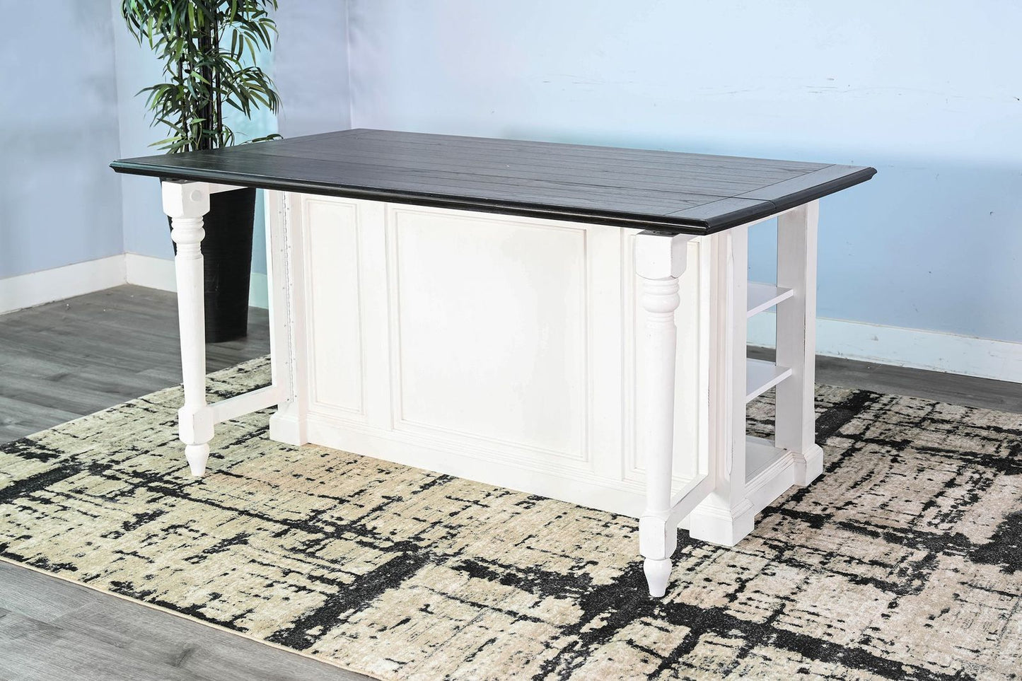 Sunny Designs Kitchen Island, 13" Drop Leaf - Carriage House