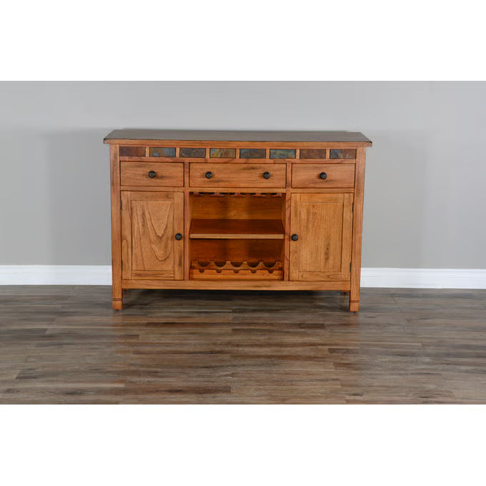 Sunny Designs Wood Buffet with Natural Slate - Sedona