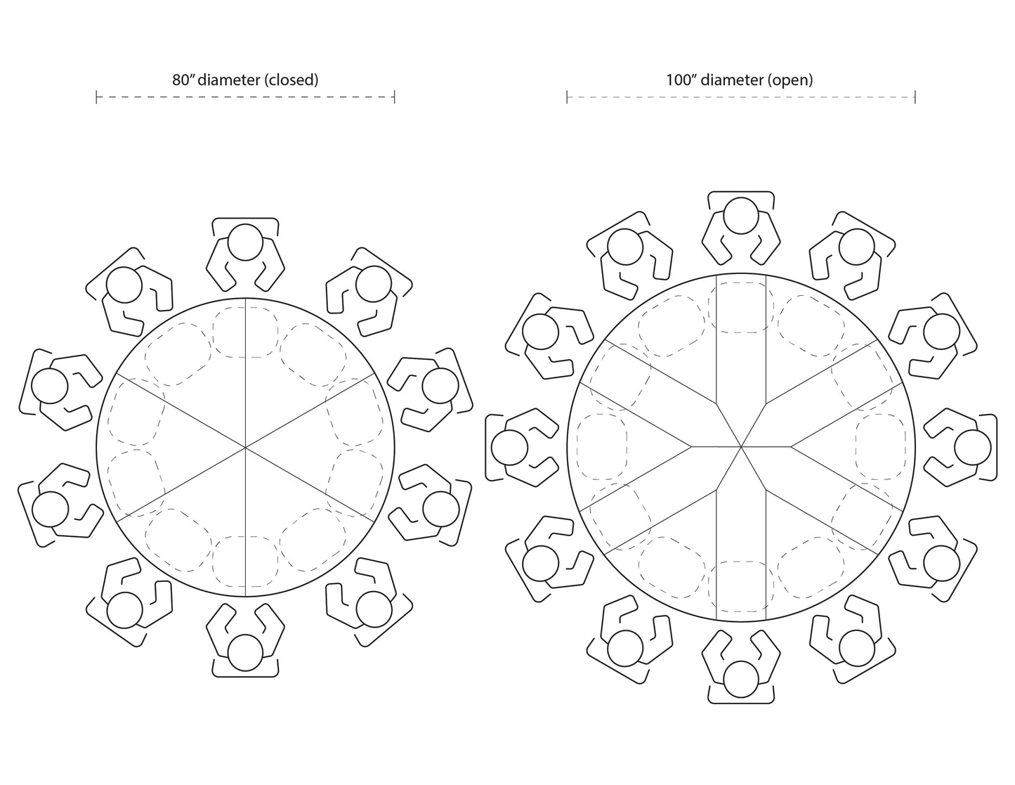 Walnut Jupe Dining Table, Ex-Large