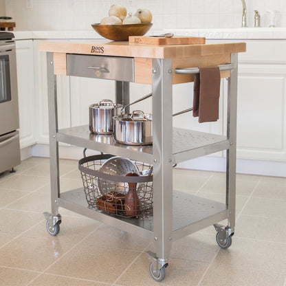 John Boos & Co. Northern Hard Rock Maple Cucina Elegante Kitchen Cart