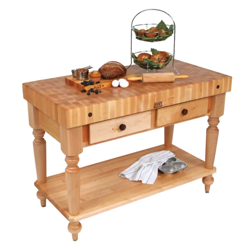 John Boos & Co. Rustica Maple Kitchen Island