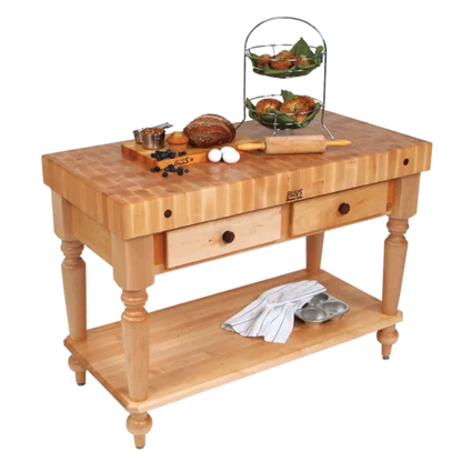 John Boos & Co. Rustica Maple Kitchen Island