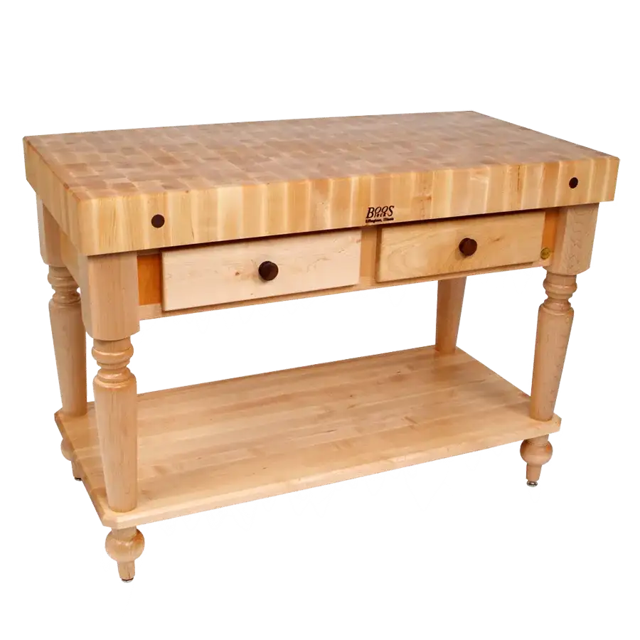 John Boos & Co. Rustica Maple Kitchen Island