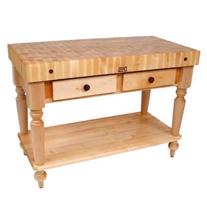 John Boos & Co. Rustica Maple Kitchen Island