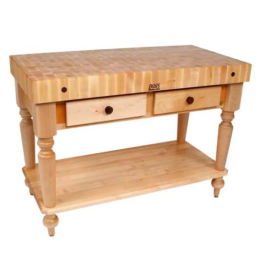 John Boos & Co. Rustica Maple Kitchen Island