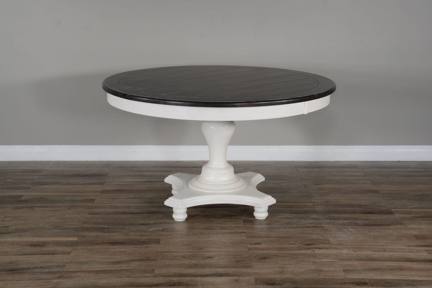 Sunny Designs White 54" Round Dining Table - Carriage House