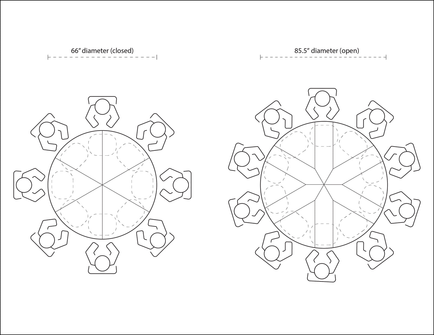 Soho Jupe Dining Table, Large