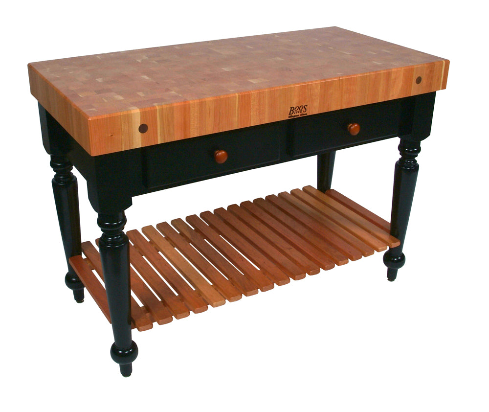 John Boos & Co. Le Rustica American Cherry End Grain Kitchen Island Table