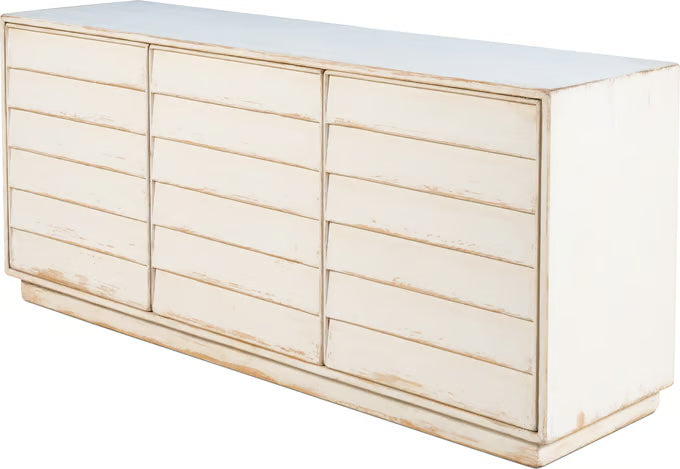 Louvered Sideboard, Whitewash