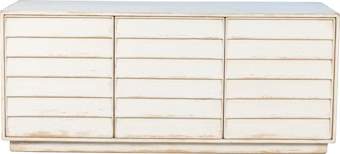 Louvered Sideboard, Whitewash