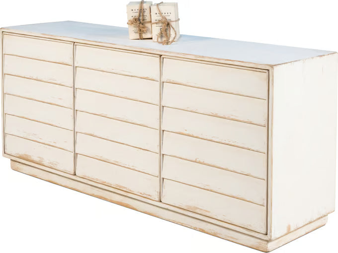 Louvered Sideboard, Whitewash