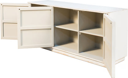 Louvered Sideboard, Whitewash
