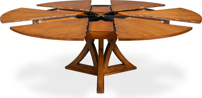 Casual Jupe Dining Table, Tobacco Brown, Medium