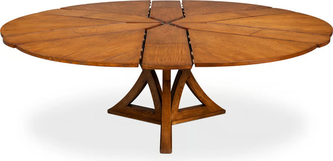 Casual Jupe Dining Table, Tobacco Brown, Medium