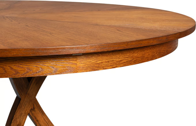 Casual Jupe Dining Table, Tobacco Brown, Medium