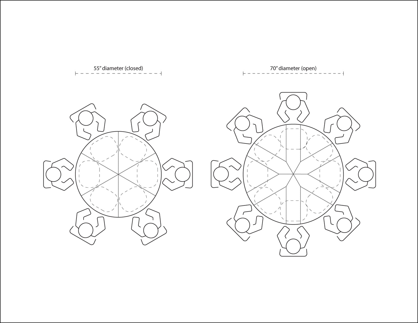 Giselle Jupe Table, Medium, Palladio