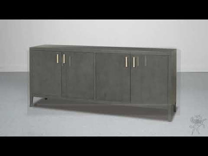 Blanco 4 Door Buffet, Stone Grey