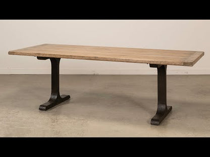 Decan Dining Table with Iron Base
