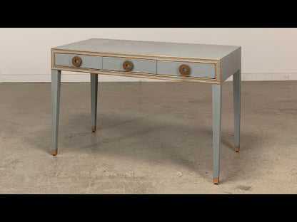 Gabriella Shagreen Desk/Table, Storm Grey