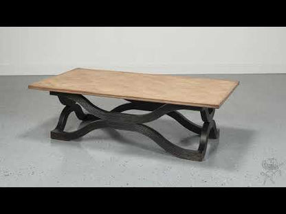 Wavy Coffee Table, Antique Black