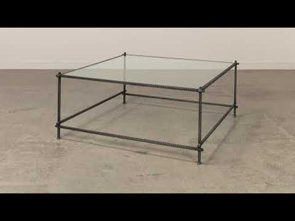 Serrated Edge Iron Coffee Table