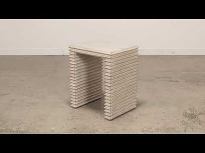 Stacked Side Table, Stone Grey