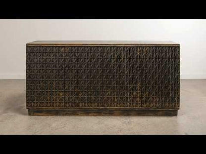 Scrubboard Front Sideboard, Ebony