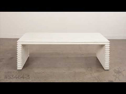 Stacked Cocktail Table, Antique White