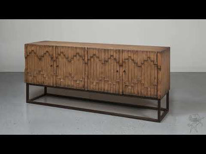 Aztec Sideboard on Stand, Brown
